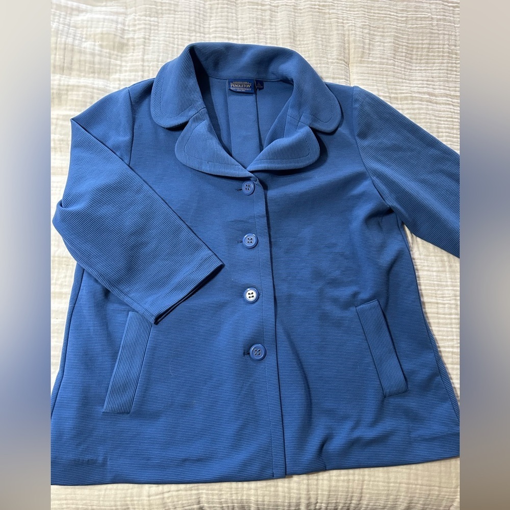 Pendleton Ribbed Cardigan Sweater Button Down Petite